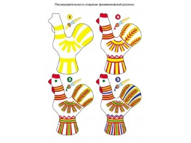 Петушок для филимоновской росписи