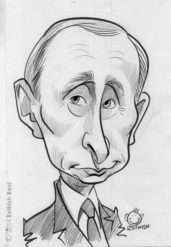 Сатирический портрет Путин