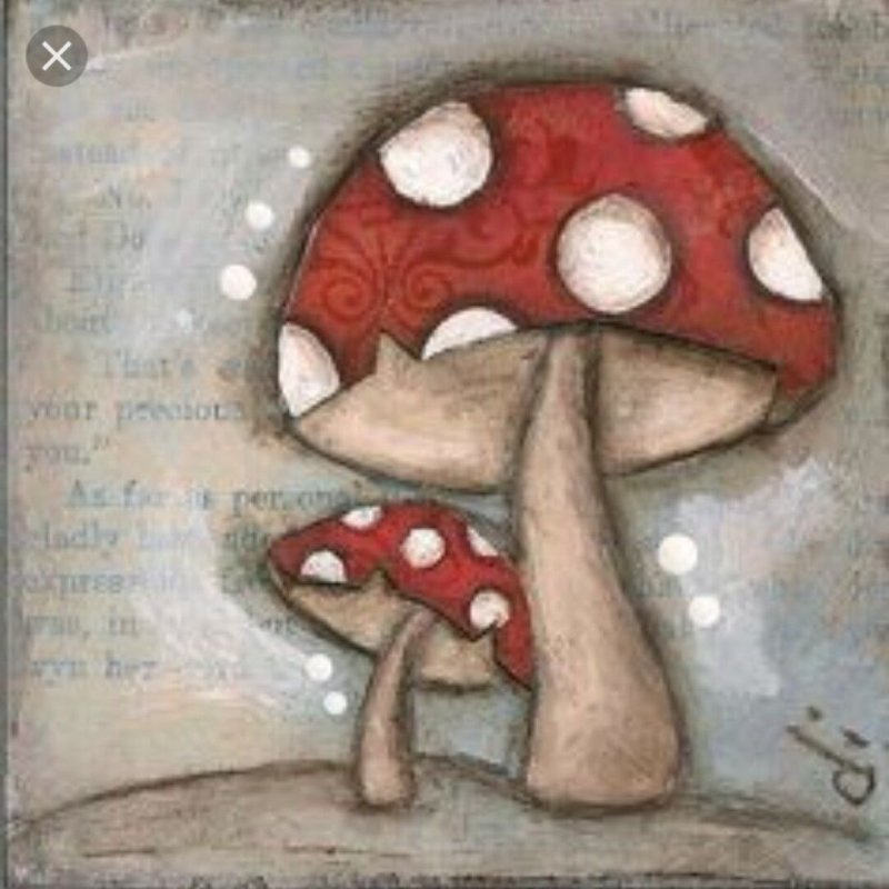 мухомор в стиле инди кид