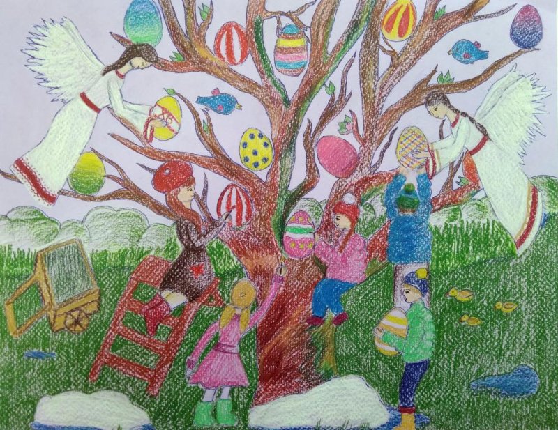 Рисунок на тему весенний праздник