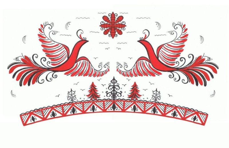 Мезенская роспись