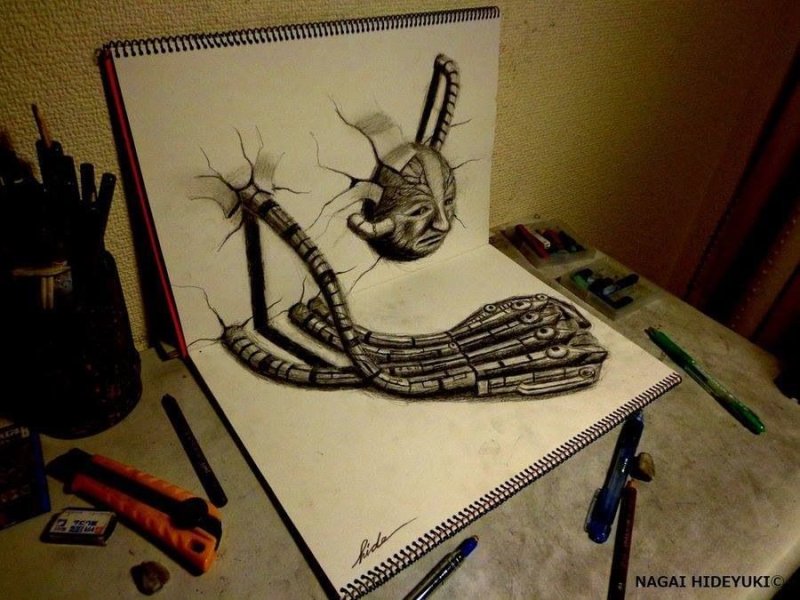 3d рисунки карандашом
