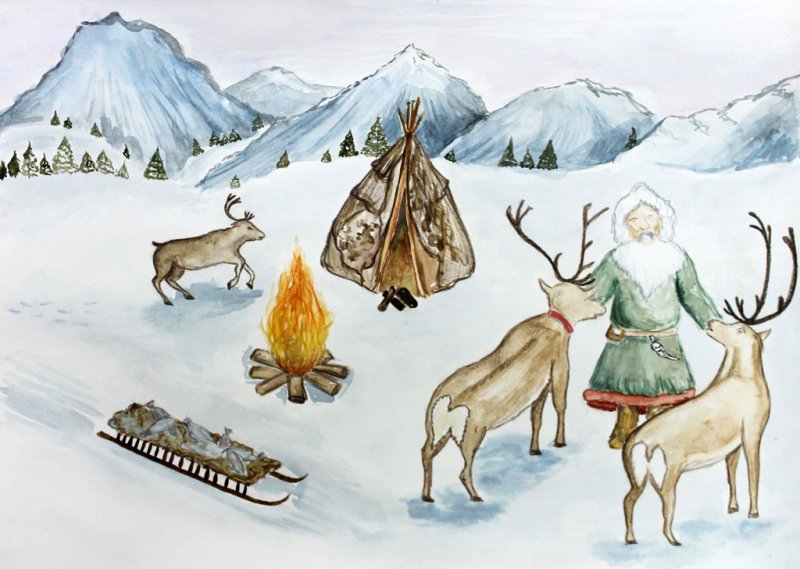 Рисунки народов севера