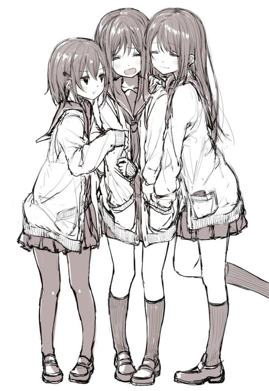 3 Подруги аниме