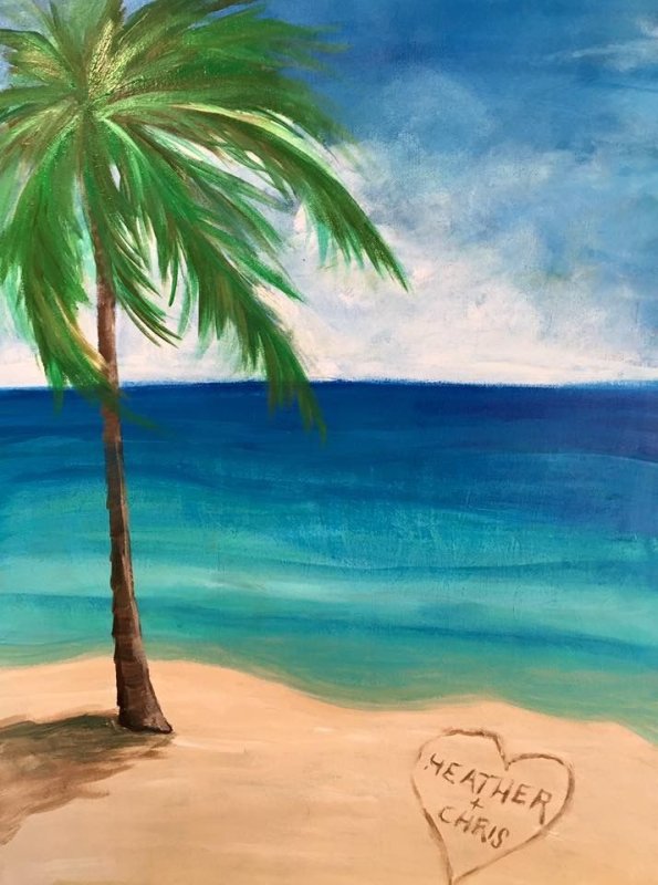 Пляж рисунок