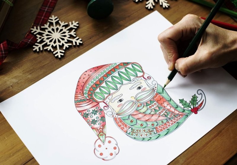 Новогодние картинки нарисованные