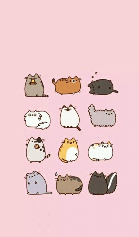 Милые котики мультяшные