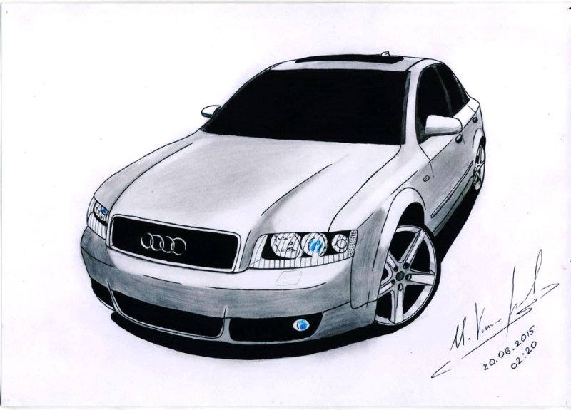 Audi a4 b7 рисунок