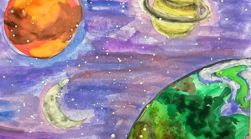 Рисунок на тему космос