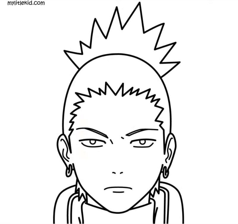 шикамару рисунок