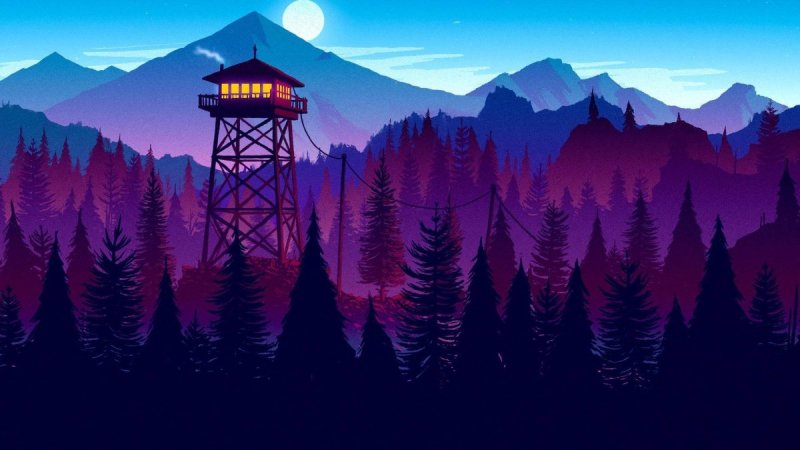 Firewatch фон 4к