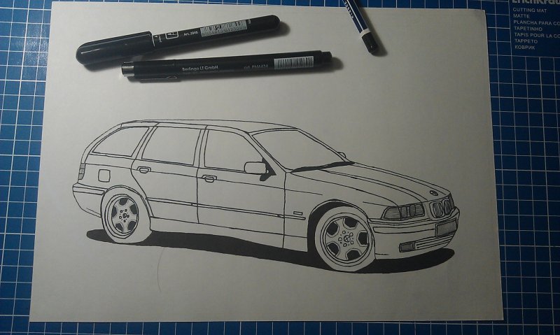 БМВ е36 рисунок