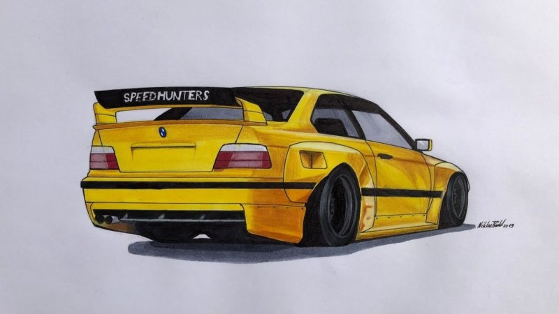 BMW e36 drawing