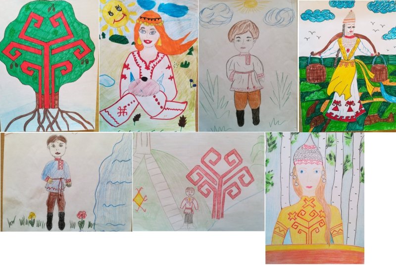 Чувашские рисунки для детей