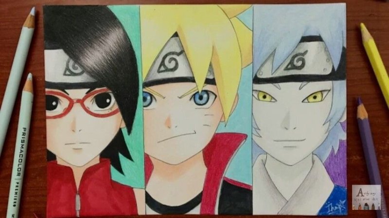 Глаза Боруто САРАДЫ И Мицуки