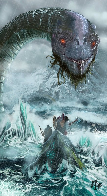 Йормунганд змей God of War