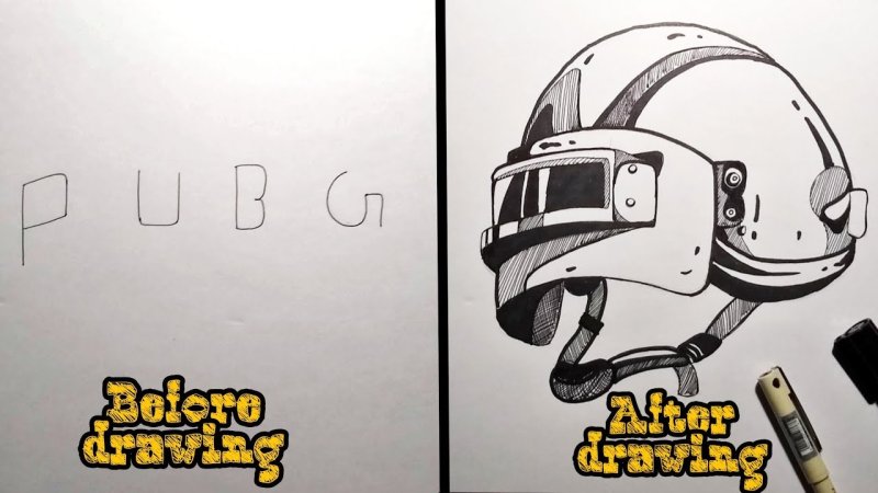 Срисовывать рисунки ПАБГ