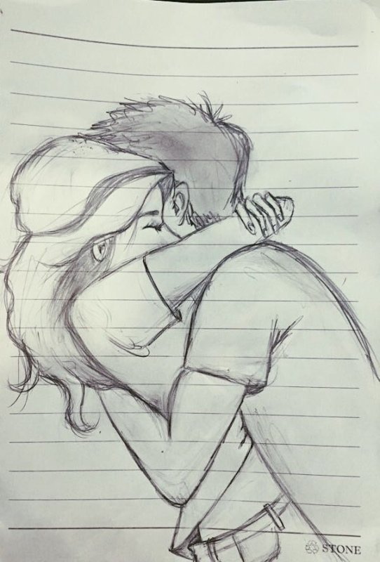 Любовные рисунки карандашом