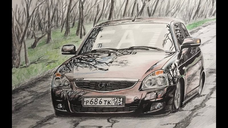 Рисунок Лада Приора 2