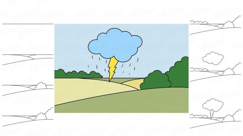 рисунки грозы