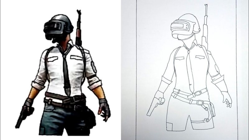 PUBG раскраска