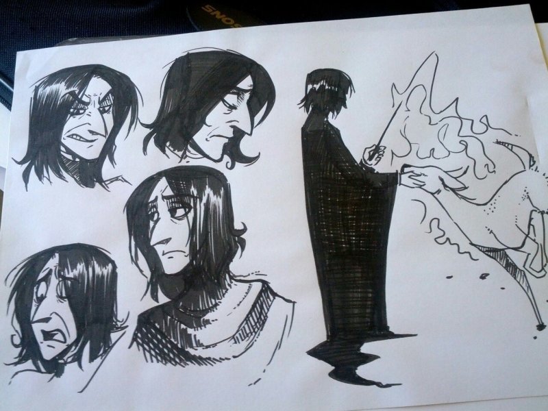 Скетч Северус Снейп