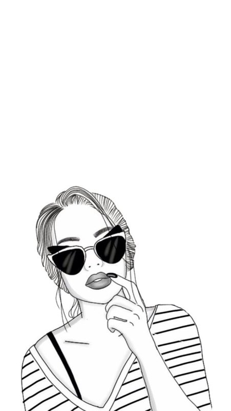 Девушка рисунок