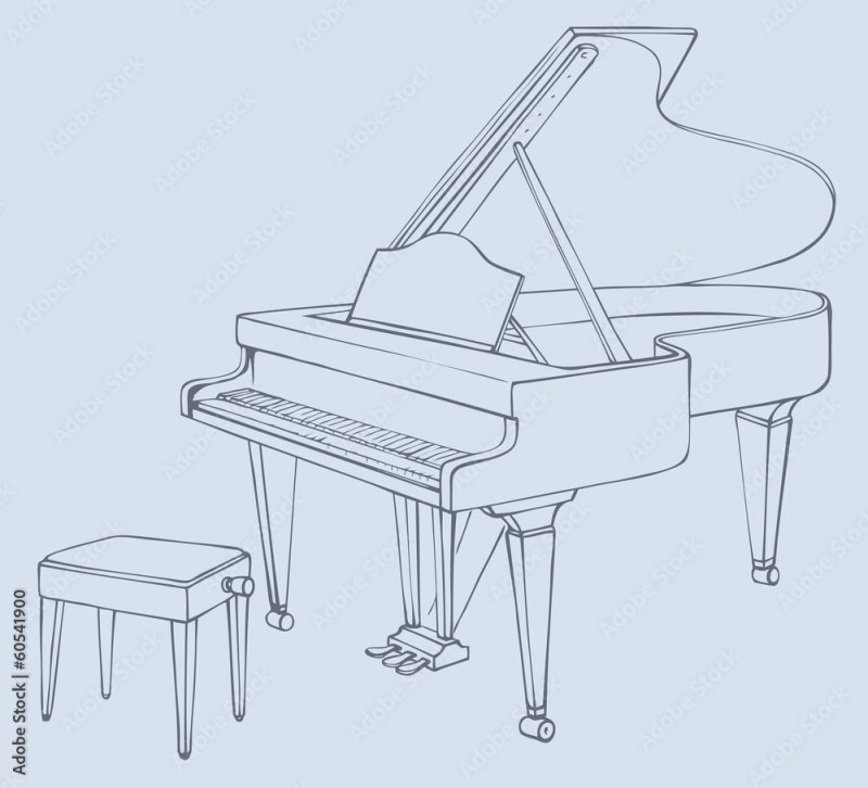 Фортепиано рисунок