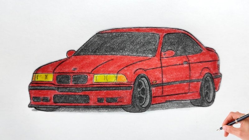 BMW e36 рисунок