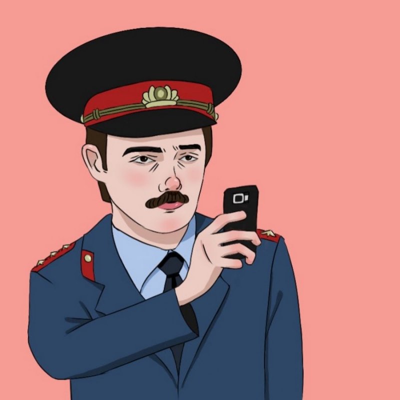 Сотрудник милиции арт