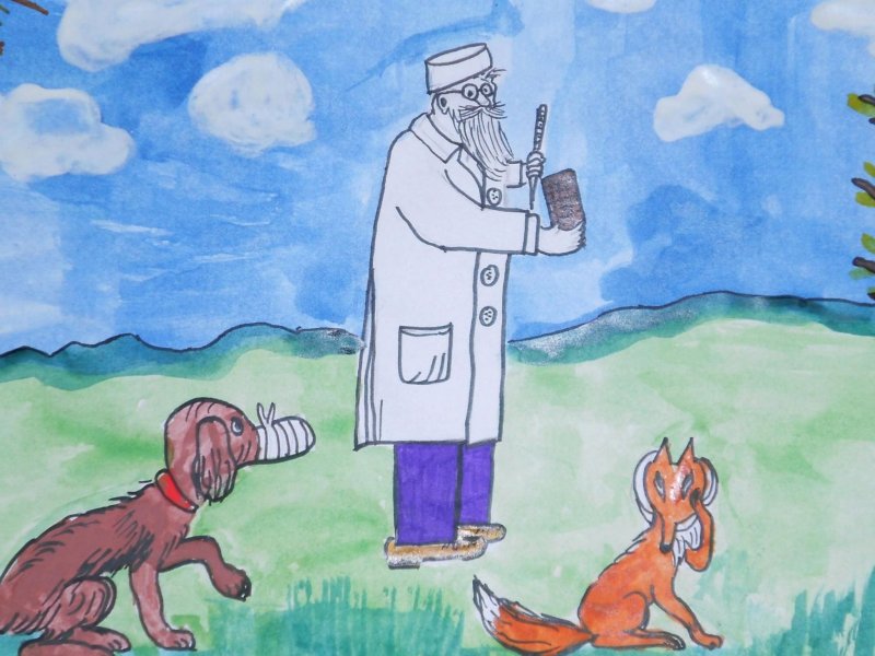 Доктор Айболит рисунок для детей