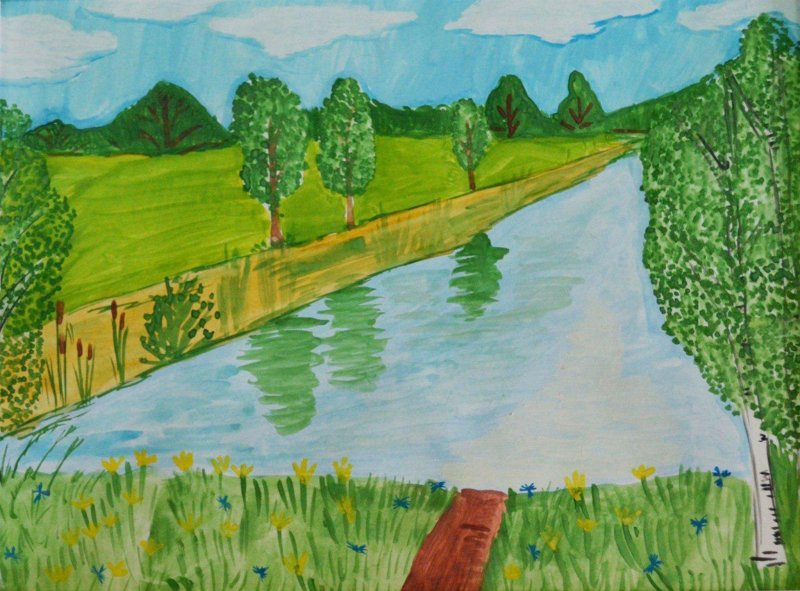 Рисунок на тему природа родного края