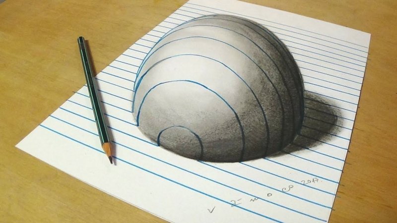 3d рисунки карандашом