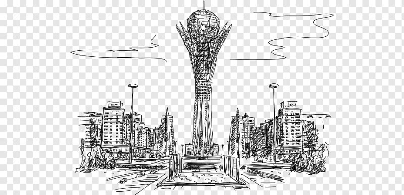 Байтерек рисунок