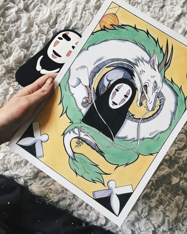 Унесенные призраками нарисовать