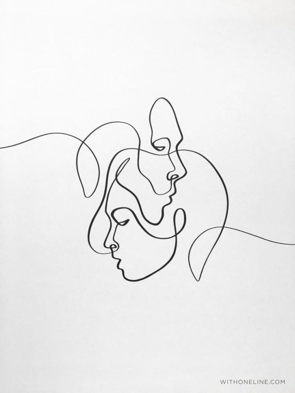 рисунки одной линией