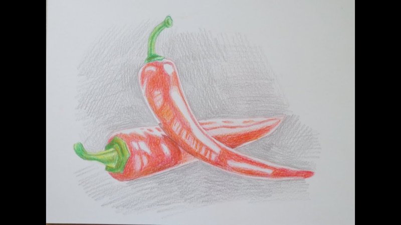 Перец Чили карандашом