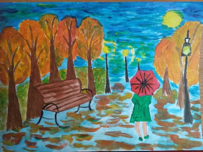 Рисунок на тему осень