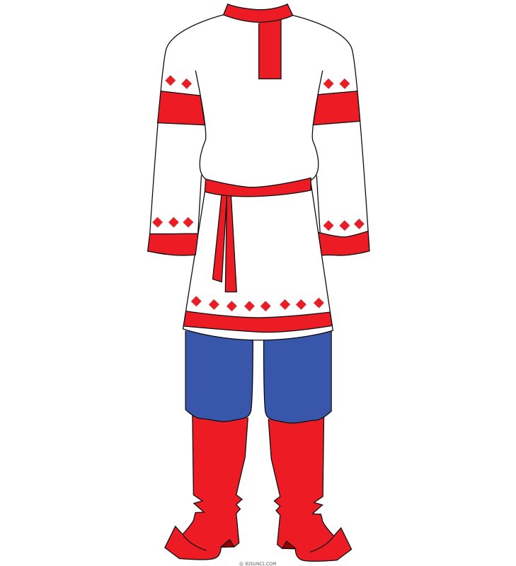 Русский народный костюм рисунок