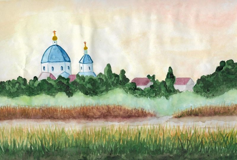 Родные пейзажи рисунки