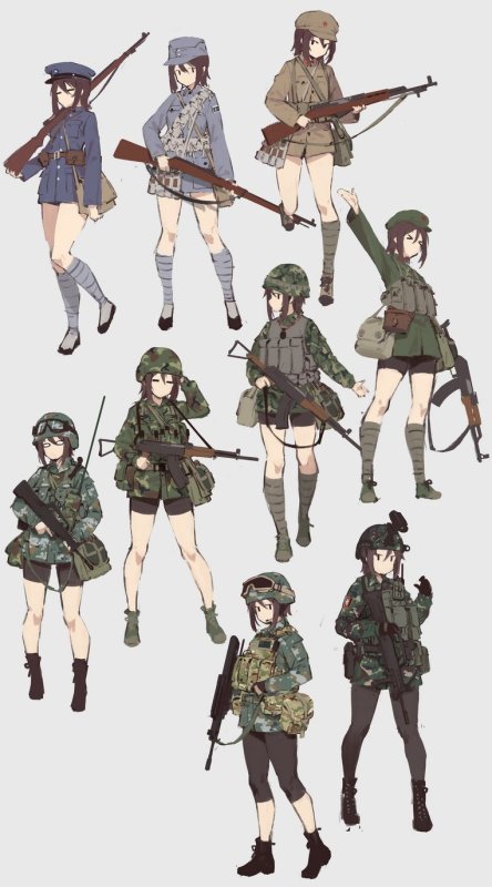 Аниме военный современный