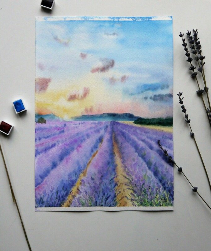 Рисунки акварелью