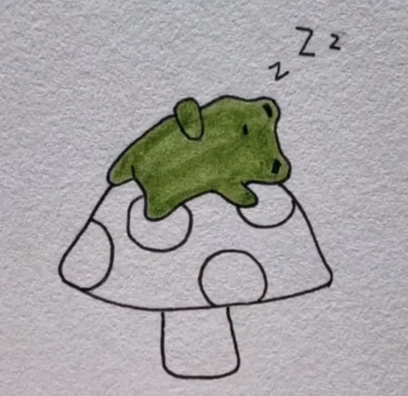 Лягуха рисунок для срисовки