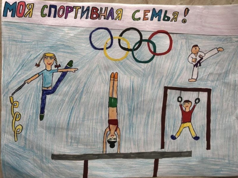 Рисунок на спортивную тему