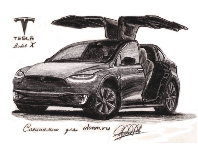 Tesla раскраска