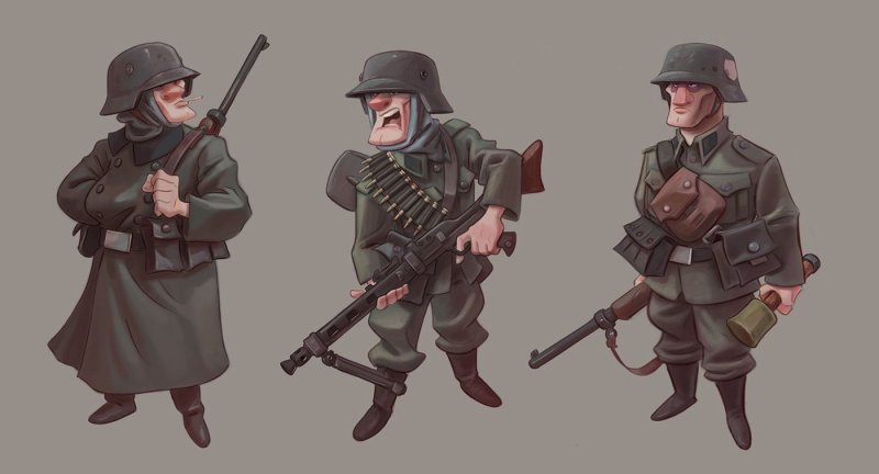 Дизельпанк солдат Германии ww2