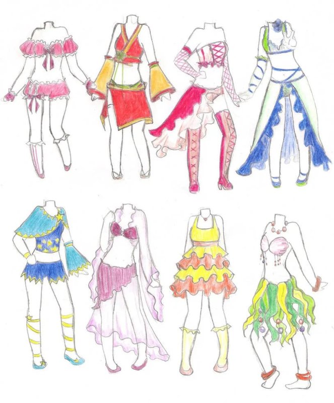 Одежда для рисования девушек