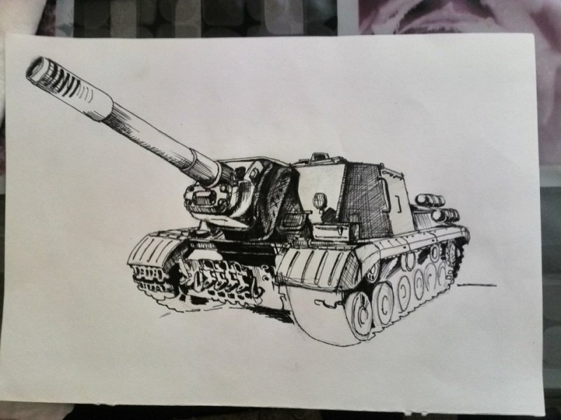 ИСУ 152 рисунок карандашом