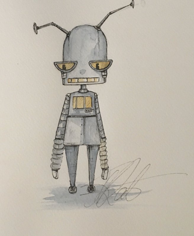 робот рисунки