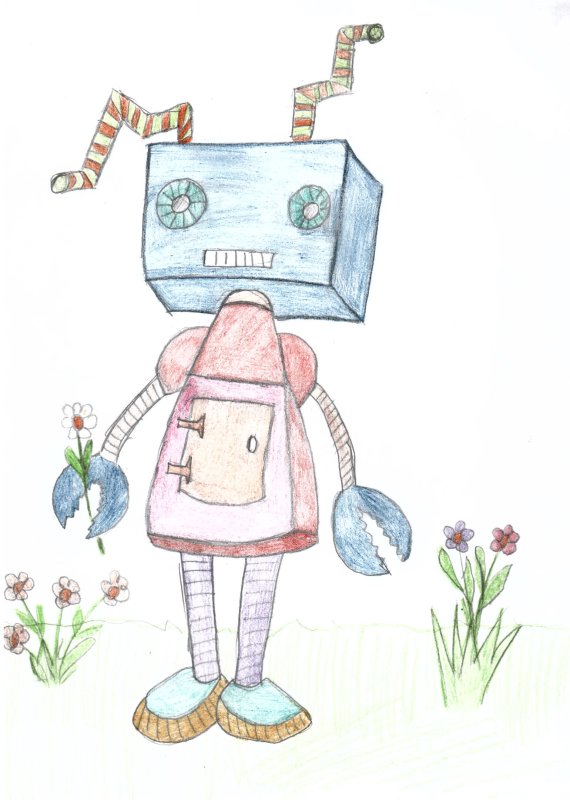 рисунки робот